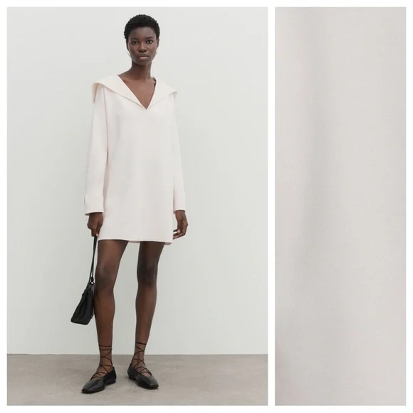 Massimo Dutti | Dresses | Nwt Massimo Dutti Cream Knit Short Dress 
